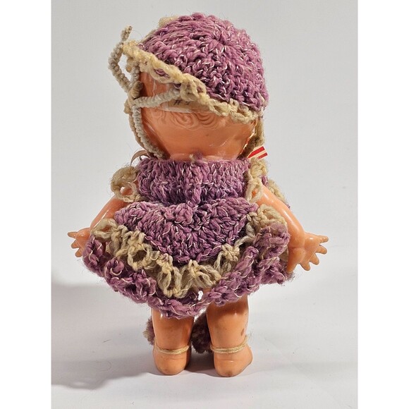 PLK Vintage Kewpie Doll Powder Duster by‎ Irwin Toys 7" Celluloid Dolly Shaker - Picture 4 of 5